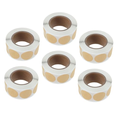 HONMEET 6 Rollen Selbstklebende Bedruckbare Packetiketten aus Kraftpapier Auslaufsicher Vielseitig für Geschenkverpackung Briefversiegelung Scrapbooking und DIY dekoration Praktische HONMEET 6 Rollen Selbstklebende Bedruckbare Packetiketten aus Kraftpapier Auslaufsicher Vielseitig für Geschenkverpackung Briefversiegelung Scrapbooking und DIY dekoration Praktische von HONMEET