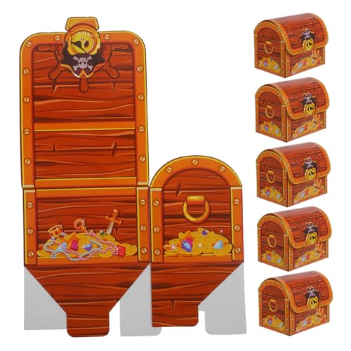 HONMEET 6 Stück Geburtstagsparty Zubehör Halloween Party Leckerli Truhe Halloween Geschenktüte Piraten Schatz Leckerli Truhe Halloween Party Zubehör Schatztruhe Leckerli Boxen HONMEET 6 Stück Geburtstagsparty Zubehör Halloween Party Leckerli Truhe Halloween Geschenktüte Piraten Schatz Leckerli Truhe Halloween Party Zubehör Schatztruhe Leckerli Boxen von HONMEET