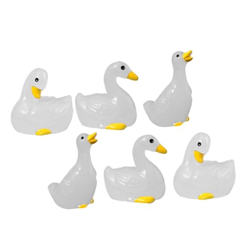 HONMEET 6 Stück Teiliges Miniatur Leuchtende Enten aus Resin Fluoreszierende Gartenfiguren Kleine Dekorative Tierstatue für Mikro landschaften Aquarium und DIY Tischdekoration HONMEET 6 Stück Teiliges Miniatur Leuchtende Enten aus Resin Fluoreszierende Gartenfiguren Kleine Dekorative Tierstatue für Mikro landschaften Aquarium und DIY Tischdekoration von HONMEET