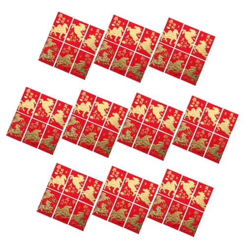 HONMEET 60 Stück Rote Umschläge Jahr Des Pferdes Kreative Lunar Year Envelopes Frühlingsfest Geldumschläge Glücksbringer für Bargeld Traditionelle Rote Taschen HONMEET 60 Stück Rote Umschläge Jahr Des Pferdes Kreative Lunar Year Envelopes Frühlingsfest Geldumschläge Glücksbringer für Bargeld Traditionelle Rote Taschen von HONMEET