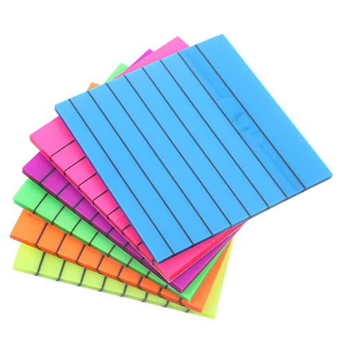 HONMEET 6Stücke Selbstklebende Notizpolster Transparent und Praktische Memo Pads für Schule und Büro Haftend für Organizer HONMEET 6Stücke Selbstklebende Notizpolster Transparent und Praktische Memo Pads für Schule und Büro Haftend für Organizer von HONMEET