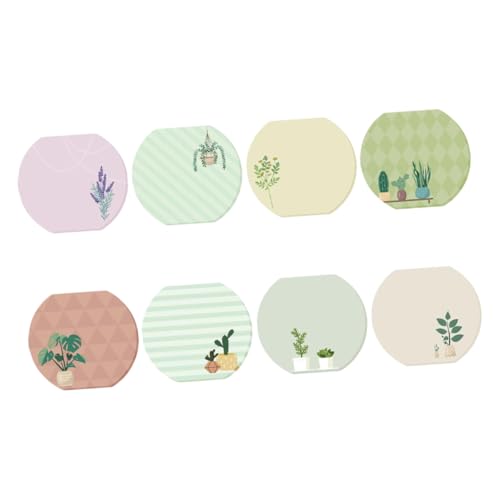HONMEET 8 Stück Teiliges Pflanzen-motiv Haftnotizen Kleine Selbstklebende Notizblöcke Praktische Büroaccessoires für Zuhause und Schule mit Auffälligem Design HONMEET 8 Stück Teiliges Pflanzen-motiv Haftnotizen Kleine Selbstklebende Notizblöcke Praktische Büroaccessoires für Zuhause und Schule mit Auffälligem Design von HONMEET