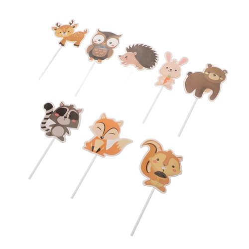 HONMEET 8 Stück Tier-motto-cupcake-topper, Dschungel-party-kuchendekorationen, Wald-party-cupcake-topper, Tier-motto-party-kuchendekorationen HONMEET 8 Stück Tier-motto-cupcake-topper, Dschungel-party-kuchendekorationen, Wald-party-cupcake-topper, Tier-motto-party-kuchendekorationen von HONMEET