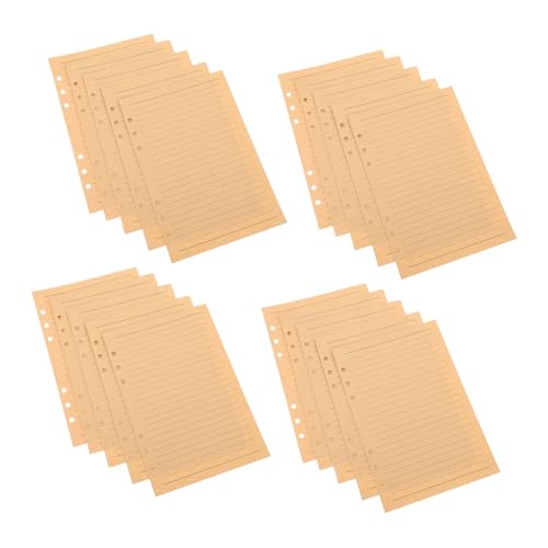 HONMEET 80 Blatt Kraftpapier Nachfüllpapier Liniertes Ringbuch Einlageblatt Vintage Braun Robust Vielseitig für Notizbuch Planer Journal HONMEET 80 Blatt Kraftpapier Nachfüllpapier Liniertes Ringbuch Einlageblatt Vintage Braun Robust Vielseitig für Notizbuch Planer Journal von HONMEET