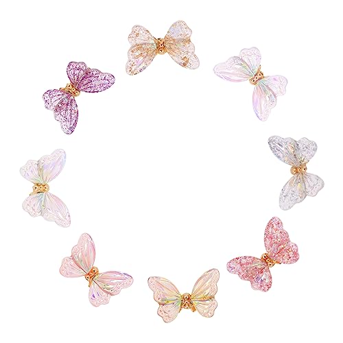 HONMEET 8Stücke Schmetterlinge Nageldekorationen Für DIY Maniküre Langlebige Und Ornamente Aus Harz Für Glamouröse Nägel Für Nail Art HONMEET 8Stücke Schmetterlinge Nageldekorationen Für DIY Maniküre Langlebige Und Ornamente Aus Harz Für Glamouröse Nägel Für Nail Art von HONMEET