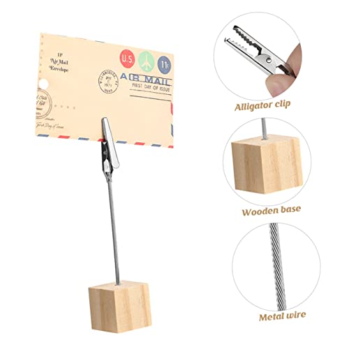 HONMEET 9 Stück Teiliges Memo und Fotoklammern mit Stabilem Holzblock Kreative Tischkartenhalter und Notizenclips für Schreibtisch Büro Hochzeit und Restaurant Dekoration HONMEET 9 Stück Teiliges Memo und Fotoklammern mit Stabilem Holzblock Kreative Tischkartenhalter und Notizenclips für Schreibtisch Büro Hochzeit und Restaurant Dekoration von HONMEET