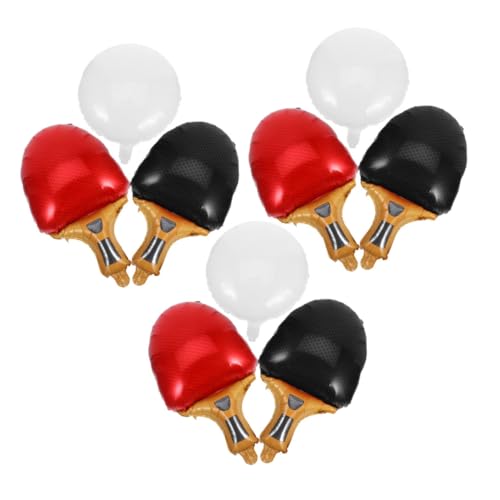 HONMEET 9 Stück Teiliges Tischtennis Partyballons in Rot und Schwarz Sportliche Dekoration mit Realistischem Design Schnelle Befüllung Vielseitig für Geburtstage Karneval Sportliche Events HONMEET 9 Stück Teiliges Tischtennis Partyballons in Rot und Schwarz Sportliche Dekoration mit Realistischem Design Schnelle Befüllung Vielseitig für Geburtstage Karneval Sportliche Events von HONMEET