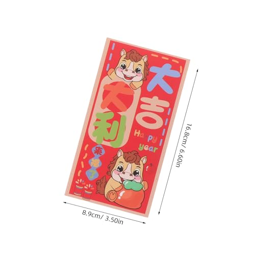 HONMEET 90 Stück Chinesische Neujahrs-rotumschläge Jahr Des Pferdes Hong Bao Geldumschläge Traditionelle Rote Geldtaschen für Frühlingsfest Hochzeiten Geburtstage HONMEET 90 Stück Chinesische Neujahrs-rotumschläge Jahr Des Pferdes Hong Bao Geldumschläge Traditionelle Rote Geldtaschen für Frühlingsfest Hochzeiten Geburtstage von HONMEET