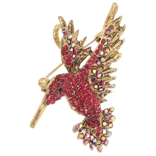HONMEET Brosche Vintage-pins Schmucknadeln Kolibri-pin Antike Kragennadel Vogel-schmuck-pin Schmuck Kragennadel Vogelhalsbandnadel Legierung Rot HONMEET Brosche Vintage-pins Schmucknadeln Kolibri-pin Antike Kragennadel Vogel-schmuck-pin Schmuck Kragennadel Vogelhalsbandnadel Legierung Rot von HONMEET
