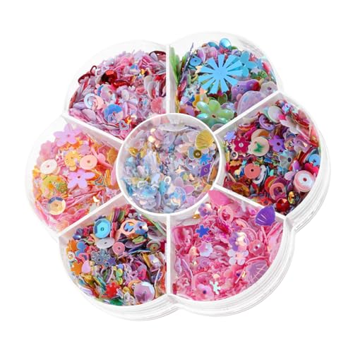 HONMEET Bunte Irisierende Bastel Glitzer Pailletten für DIY Projekte Nageldesign Kleidung und Haaraccessoires Einzigartige Nähperlen mit Außergewöhnlichem Glanz und Vielseitiger Verwendung HONMEET Bunte Irisierende Bastel Glitzer Pailletten für DIY Projekte Nageldesign Kleidung und Haaraccessoires Einzigartige Nähperlen mit Außergewöhnlichem Glanz und Vielseitiger Verwendung von HONMEET