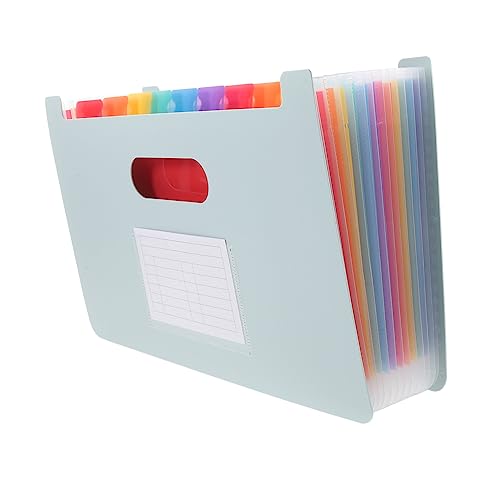 HONMEET Erweiterbarer Aktenordner Dokumentenablage mit Mehrschichtigem Design für Büro Schule und Zuhause aus Langlebigem Material Rauchblau für Effiziente HONMEET Erweiterbarer Aktenordner Dokumentenablage mit Mehrschichtigem Design für Büro Schule und Zuhause aus Langlebigem Material Rauchblau für Effiziente von HONMEET
