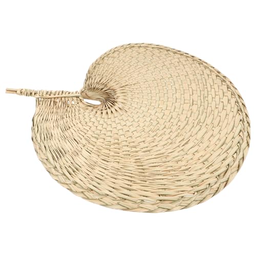 HONMEET Handgefertigter Strohfächer Tragbar Sommerlicher Lüfter aus Schilfblatt Leicht Gelb Natürliche Kühlung für Zuhause und Outdoor Dekorativer Wandbehang Praktisches Sommeraccessoire HONMEET Handgefertigter Strohfächer Tragbar Sommerlicher Lüfter aus Schilfblatt Leicht Gelb Natürliche Kühlung für Zuhause und Outdoor Dekorativer Wandbehang Praktisches Sommeraccessoire von HONMEET