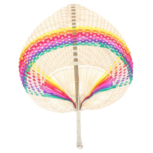 HONMEET Handgewebter Bambusfächer Bunt Leichter Handfächer Chinesischer Stil Sommerparty Deko Wanddekoration Tanzrequisite für Erwachsene HONMEET Handgewebter Bambusfächer Bunt Leichter Handfächer Chinesischer Stil Sommerparty Deko Wanddekoration Tanzrequisite für Erwachsene von HONMEET