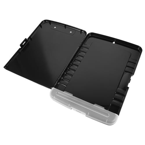 HONMEET Klemmbrett mit Aufbewahrung Fächer Hochkapazitäts Klemmbrettmappe Din für Büro und Pflegepersonal Robustes Arbeits clipboard mit Stiftfach Geeignet für Klinik und Schule von HONMEET