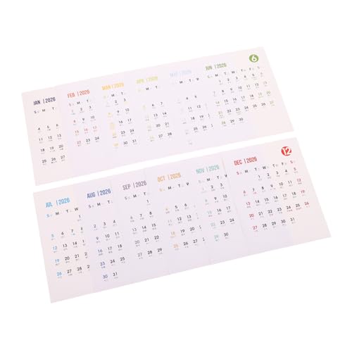 HONMEET Kreative Kalender Sticker Selbstklebend Schreibpapier Jahresplaner Monate DIY Planer Aufkleber Für Schule Büro Zuhause Kühlschrank HONMEET Kreative Kalender Sticker Selbstklebend Schreibpapier Jahresplaner Monate DIY Planer Aufkleber Für Schule Büro Zuhause Kühlschrank von HONMEET