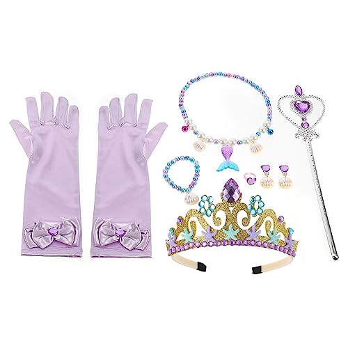 HONMEET Meerjungfrau Schmuckset Mit Halskette Ring Armband Und Ohrringen Für Mädchen Perfekte Accessoires Für Meerjungfrau Cosplay Und Kindergeburtstagsfeiern HONMEET Meerjungfrau Schmuckset Mit Halskette Ring Armband Und Ohrringen Für Mädchen Perfekte Accessoires Für Meerjungfrau Cosplay Und Kindergeburtstagsfeiern von HONMEET