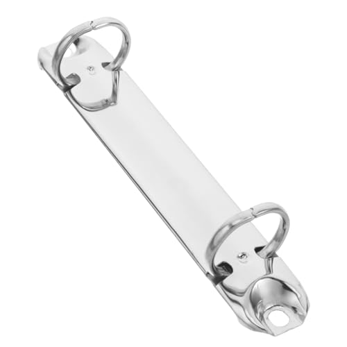 HONMEET Metal Binder Mechanism Silber Kompakter Robuster Buchbinder Ersatz für DIY Organizer Nachfüllbares Ringbuch Niederhalter für Loseblattsammlung von HONMEET