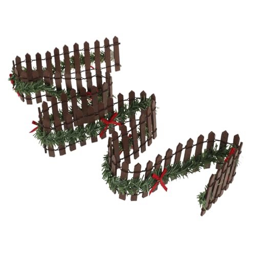 HONMEET Miniatur-Zaun, Mikro-landschaftsornament, Mini-zierzaun, Miniatur-Zaun-, Weihnachten, Moos, Holz, Basteln, Zaunornament HONMEET Miniatur-Zaun, Mikro-landschaftsornament, Mini-zierzaun, Miniatur-Zaun-, Weihnachten, Moos, Holz, Basteln, Zaunornament von HONMEET