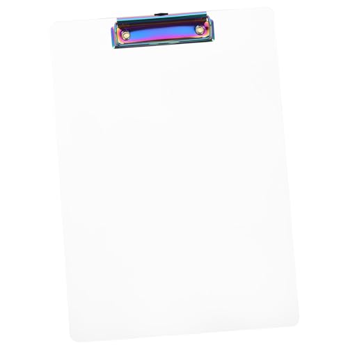 HONMEET Ordnerbrett Clip Ordnerbrett Clip Ordner Klemmbretter A4 Schreibblock A4 Aktenklemme Transparente Klemmbretter Klare Aktenklemme Klemmbrett Ordner Klemmbrett Für Bügeleisen von HONMEET