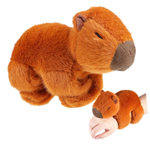 HONMEET Plüsch Capybara Slap Armband Kuscheliges Baumwollfüllung Tiermotiv Armband Party Wristband Geburtstag HONMEET Plüsch Capybara Slap Armband Kuscheliges Baumwollfüllung Tiermotiv Armband Party Wristband Geburtstag von HONMEET