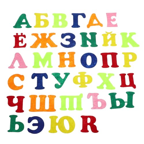 HONMEET Russische Alphabet Aufkleber aus Filz und Vlies Selbstklebende Bunte Buchstaben Sticker für Kindergarten und Vorschule Kinderfreundlich Leicht Anzubringen Dekoratives Lernmaterial HONMEET Russische Alphabet Aufkleber aus Filz und Vlies Selbstklebende Bunte Buchstaben Sticker für Kindergarten und Vorschule Kinderfreundlich Leicht Anzubringen Dekoratives Lernmaterial von HONMEET