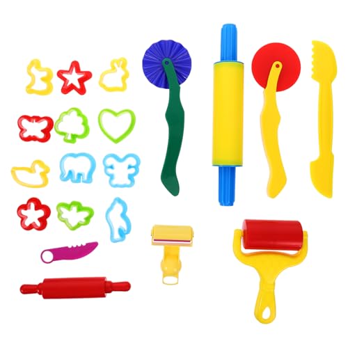 HONMEET Tonwerkzeuge Satz Für Kinder Diy-tonformen Spielzeug Handgemachte Werkzeuge Modellierwerkzeuge Stempel Kreative Früherziehungsspielzeug von HONMEET