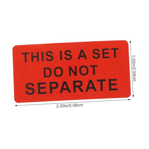 HONMEET Warnhinweis Aufkleber Set Selbstklebend Versand Verpackung Etiketten Do Not Separate Warnetiketten für Industrie und Transport HONMEET Warnhinweis Aufkleber Set Selbstklebend Versand Verpackung Etiketten Do Not Separate Warnetiketten für Industrie und Transport von HONMEET