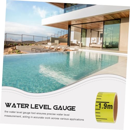 HONMEET Wasserstandsskala Aufkleber Selbstklebendes Wasserfestes Maßband Wasserpegel Messskala für Teich Pool Präzise Messung Langlebiges Material HONMEET Wasserstandsskala Aufkleber Selbstklebendes Wasserfestes Maßband Wasserpegel Messskala für Teich Pool Präzise Messung Langlebiges Material von HONMEET
