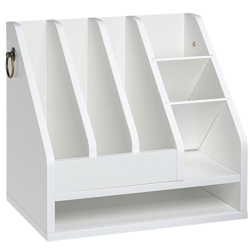 HOOBRO Dokumentenablage, Schreibtisch Organizer Holz, Briefablage Holz, Aktenablage, Schreibtischorganizer, Büroaufbewahrung für Akten, Post, Umschläge, Zeitschriften, Weiß EWT33WF01 HOOBRO Dokumentenablage, Schreibtisch Organizer Holz, Briefablage Holz, Aktenablage, Schreibtischorganizer, Büroaufbewahrung für Akten, Post, Umschläge, Zeitschriften, Weiß EWT33WF01 von HOOBRO