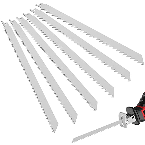 6 Stück Säbelsägeblätter aus Edelstahl 4/10TPI Astsägeblatt Scharfe Sägeblätter zum Schneiden von gefrorenem Knochen 300mm 6 Stück Säbelsägeblätter aus Edelstahl 4/10TPI Astsägeblatt Scharfe Sägeblätter zum Schneiden von gefrorenem Knochen 300mm von HOOCOM