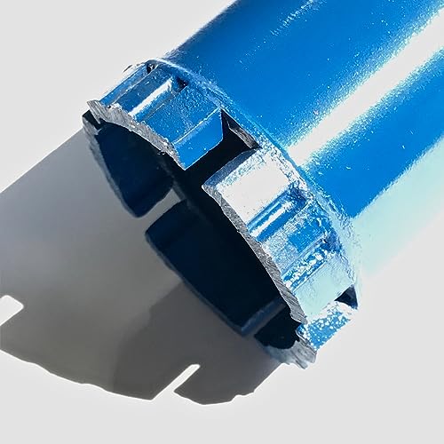 HOOCOM Nassbohrer, Diamantbohrkrone, 32–127 mm x 150 mm, M22-Anschluss kurz, for Lochöffnung auf Mauerwerk/Betonwand (Color : Blue, Size : 83MM_150MM) von HOOCOM