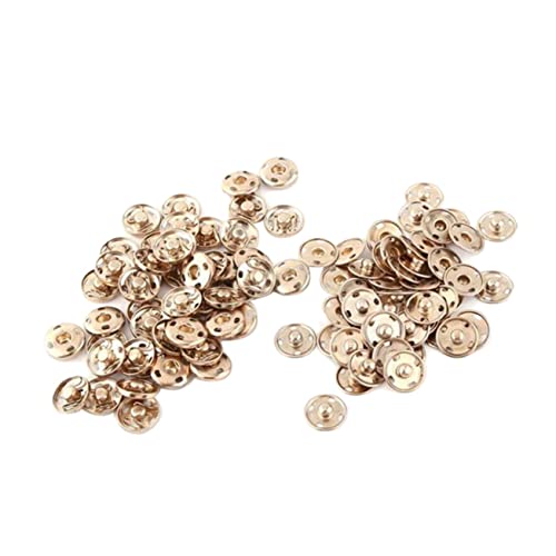 50 Stück 17Mm Gold Druckknöpfe Zum Annähen Aus Messing – Hochwertige Metall Druckknöpfe Für Kleidung Und Diy Bastelprojekte von HOODANCOS