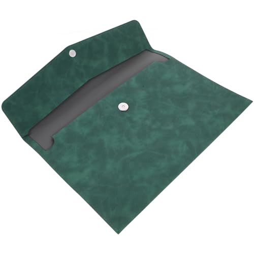 A4-größe Kunstleder Ordner Tasche Dokument Organizer Taschen Geld Tasche Für Bargeld Knopf Tasche Für Quittungen von HOODANCOS