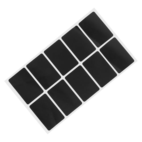 HOODANCOS 1 Blatt Schwarze Kreidetafel Etiketten Wiederverwendbare Aufkleber für Gläser und Flaschen Praktische Beschriftung für Vorratsbehälter für DIY Projekte von HOODANCOS