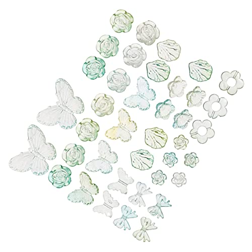HOODANCOS 1 Butterfly Hair Accessoires Accessoires für Reiz Perlen zur Schmuckherstellung ästhetische Perlen Zubehör haarschmuck Basteln Sie lose Perlen Zauber zum Basteln Acryl Grün HOODANCOS 1 Butterfly Hair Accessoires Accessoires für Reiz Perlen zur Schmuckherstellung ästhetische Perlen Zubehör haarschmuck Basteln Sie lose Perlen Zauber zum Basteln Acryl Grün von HOODANCOS
