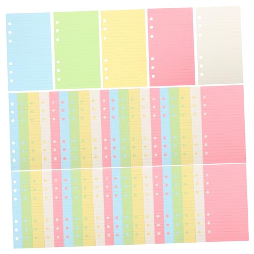 HOODANCOS 1 Loseblatt Notizbuch Innenkern Binderpapier Tagebuch Gepunkteter Notizblock Notizbuchpapier Das Notizbuchbuch Nachfüllpapier Binderpapier Für Notizbücher 6 Löcher von HOODANCOS