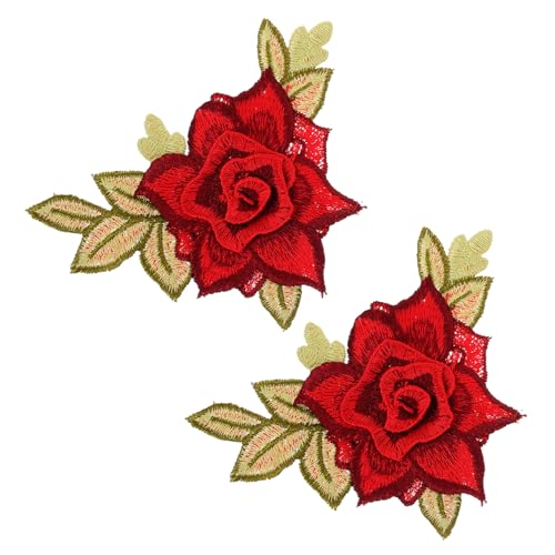 HOODANCOS 1 Paar Blumenstoff Patches Handgenähte Farbenfrohe Applikationen für Kleidung Langlebig und Vielseitig Einsetzbar für DIY Projekte Reparatur von Textilien HOODANCOS 1 Paar Blumenstoff Patches Handgenähte Farbenfrohe Applikationen für Kleidung Langlebig und Vielseitig Einsetzbar für DIY Projekte Reparatur von Textilien von HOODANCOS