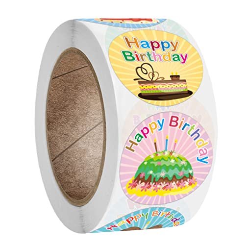 HOODANCOS 1 Rolle 500St alles zum geburtstag aufkleber party sachen party supplies sticker kinder aufkleber Süßigkeiten Aufkleber für Geschenketiketten schöner Aufkleber HOODANCOS 1 Rolle 500St alles zum geburtstag aufkleber party sachen party supplies sticker kinder aufkleber Süßigkeiten Aufkleber für Geschenketiketten schöner Aufkleber von HOODANCOS