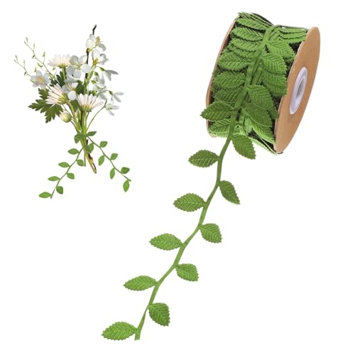 HOODANCOS 1 Rolle Blumenband Grünes Blattband Ranken Grüne Ranken Kranzbasteln Dekorativ Für Vintage Bänder Blätter Süßes Band Weihnachtsgirlanden Laub Polyestergewebe HOODANCOS 1 Rolle Blumenband Grünes Blattband Ranken Grüne Ranken Kranzbasteln Dekorativ Für Vintage Bänder Blätter Süßes Band Weihnachtsgirlanden Laub Polyestergewebe von HOODANCOS