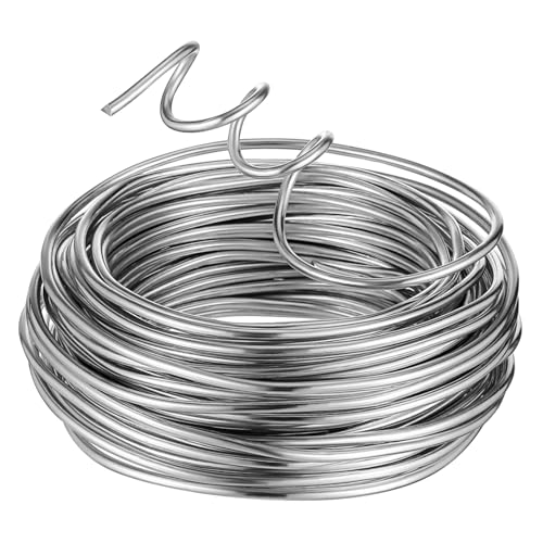 HOODANCOS 1 Rolle Flexibler Aluminiumdraht für Bastelarbeiten Biegbarer Metalldraht für DIY Projekte Skulpturen Kranzgestaltung und Mehr für Kreative Designs HOODANCOS 1 Rolle Flexibler Aluminiumdraht für Bastelarbeiten Biegbarer Metalldraht für DIY Projekte Skulpturen Kranzgestaltung und Mehr für Kreative Designs von HOODANCOS