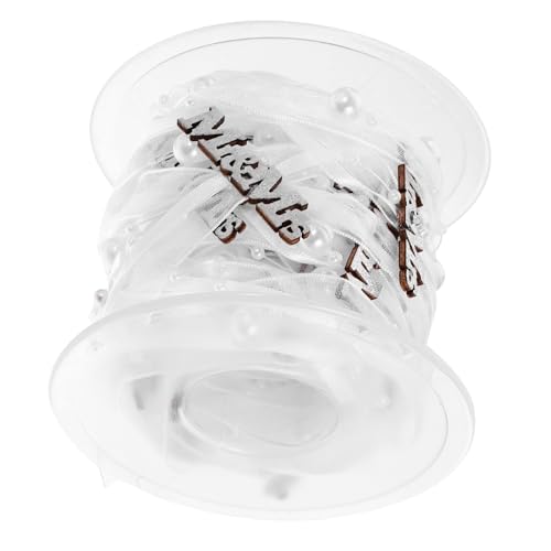 HOODANCOS 1 Rolle Hochzeitsdekorationsband farbig Fälschung Paare Party Planer Bandhochzeit Blumenbanddekoration Hochzeitsversorgung Band für Hochzeitseinladungen Brautband Polyester Silber von HOODANCOS