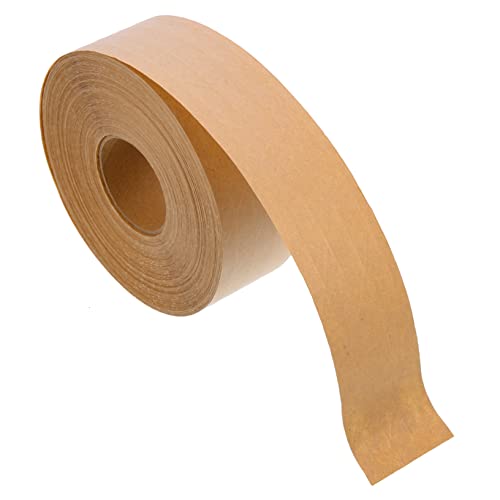 HOODANCOS 1 Rolle Kraftpapier Klebeband Hochklebend Temperaturbeständig Beschreibbar für Verpackungen und DIY Projekte von HOODANCOS
