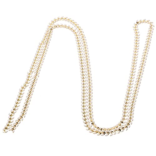 HOODANCOS 1 Rolle Kupfer Kette für Diy Schmuckherstellung Dekorative Metallkette Vielseitig Einsetzbar für Armbänder und Farbenfroh und Langlebig von HOODANCOS
