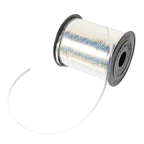 HOODANCOS 1 Rolle Laserband Hochzeit goldenes Ballonband Verpackung zum Einpacken Blau Dekorationen Partyband Bänder basteln Mehrzweckband Wickelband Dekorative Bänder PVC-Kunststoff Silber HOODANCOS 1 Rolle Laserband Hochzeit goldenes Ballonband Verpackung zum Einpacken Blau Dekorationen Partyband Bänder basteln Mehrzweckband Wickelband Dekorative Bänder PVC-Kunststoff Silber von HOODANCOS