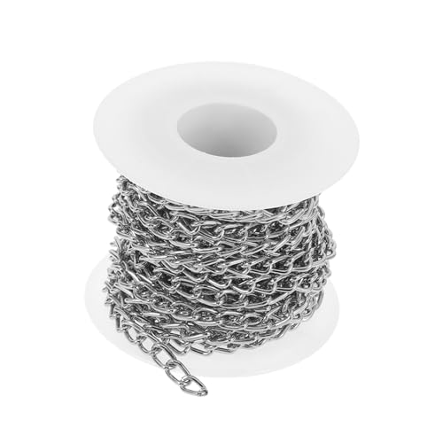 HOODANCOS 1 Rolle Materialien Für Schmuckhalsketten Schrullig Halskettenverschlüsse Für Die Schmuckherstellung Halskette Mit Knebelverschluss Armbänder Bausatz Crimpen Perle Aluminium Silver von HOODANCOS