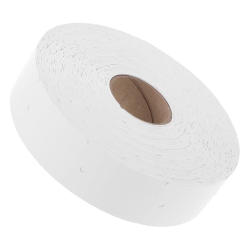 HOODANCOS 1 Rolle Papier -Marmeladenetikett drucken DIY-Label für Kleidung Bedruckbarer Anhänger zum Aufhängen Blankoetikett für Kleidung Kleidungsetikett drucken beschichtetes Papier Weiß von HOODANCOS