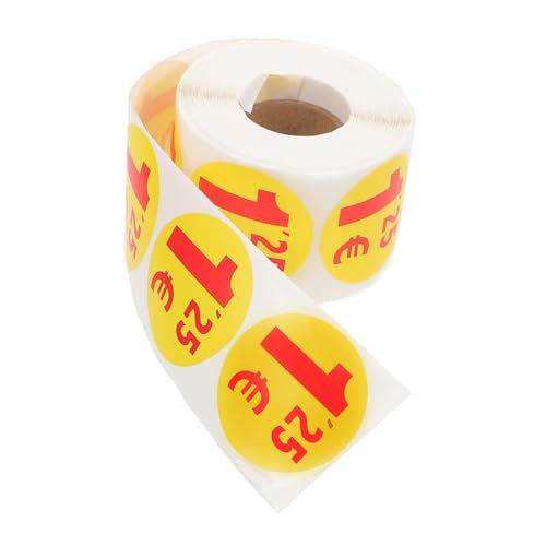 HOODANCOS 1 Rolle Preisschild Aufkleber Kleine Aufkleber Papier Etiketten Klebrig Leere Aufkleber Vinyl Supermarkt-verkaufsaufkleber Aufkleber Für Preisschilder von HOODANCOS