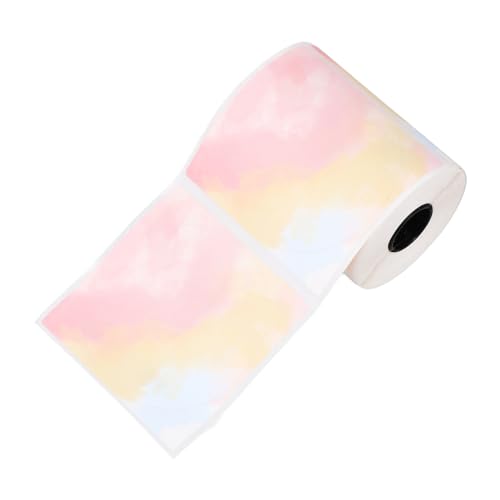 HOODANCOS 1 Rolle Preisschild Aufkleber Thermal- Drucketiketten Name -Aufkleberband thermisches Etikett Versandetiketten klare Thermoetiketten Klebeetikett Thermopapier von HOODANCOS