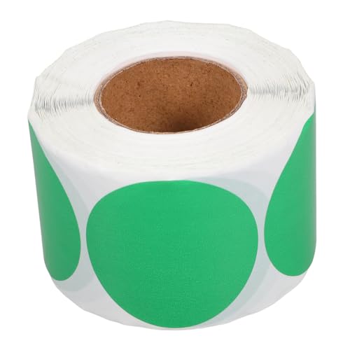 HOODANCOS 1 Rolle Runde Aufkleber Kreisetiketten Runden Kleine Runde Thermoetiketten Etikettendrucker Aufkleber Mit Namensschild Druckerpapier Green Selbstklebendes Papier HOODANCOS 1 Rolle Runde Aufkleber Kreisetiketten Runden Kleine Runde Thermoetiketten Etikettendrucker Aufkleber Mit Namensschild Druckerpapier Green Selbstklebendes Papier von HOODANCOS