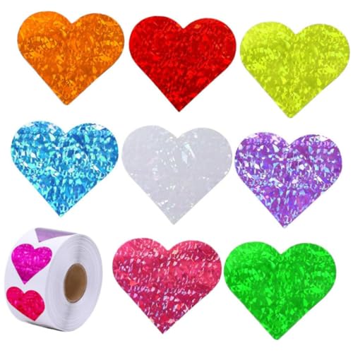 HOODANCOS 1 Rolle Selbstklebende Glitzer Herzaufkleber für Valentinstag Farben Dekorative DIY Sticker für Scrapbooking und Lehrerbedarf HOODANCOS 1 Rolle Selbstklebende Glitzer Herzaufkleber für Valentinstag Farben Dekorative DIY Sticker für Scrapbooking und Lehrerbedarf von HOODANCOS